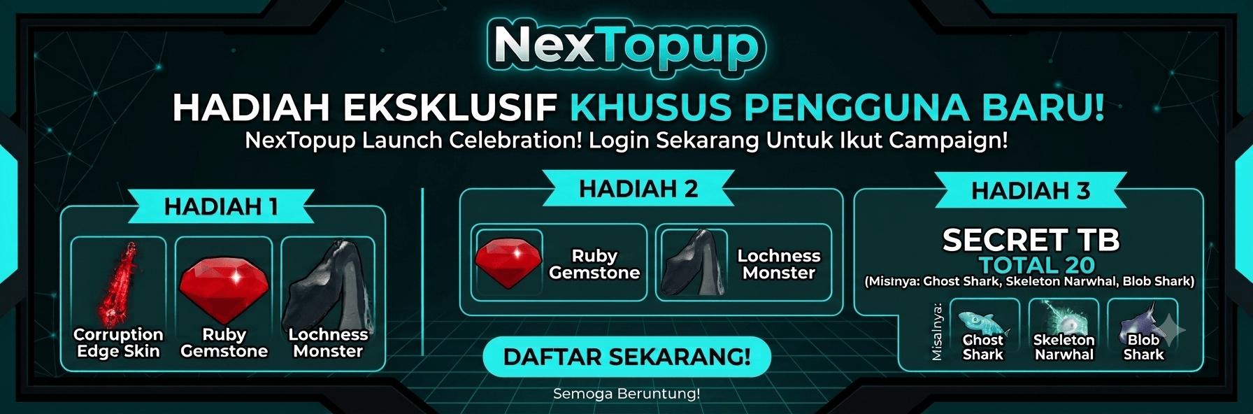 Week 2 Mega Drop: Login & Loot Hadiah Sultan!