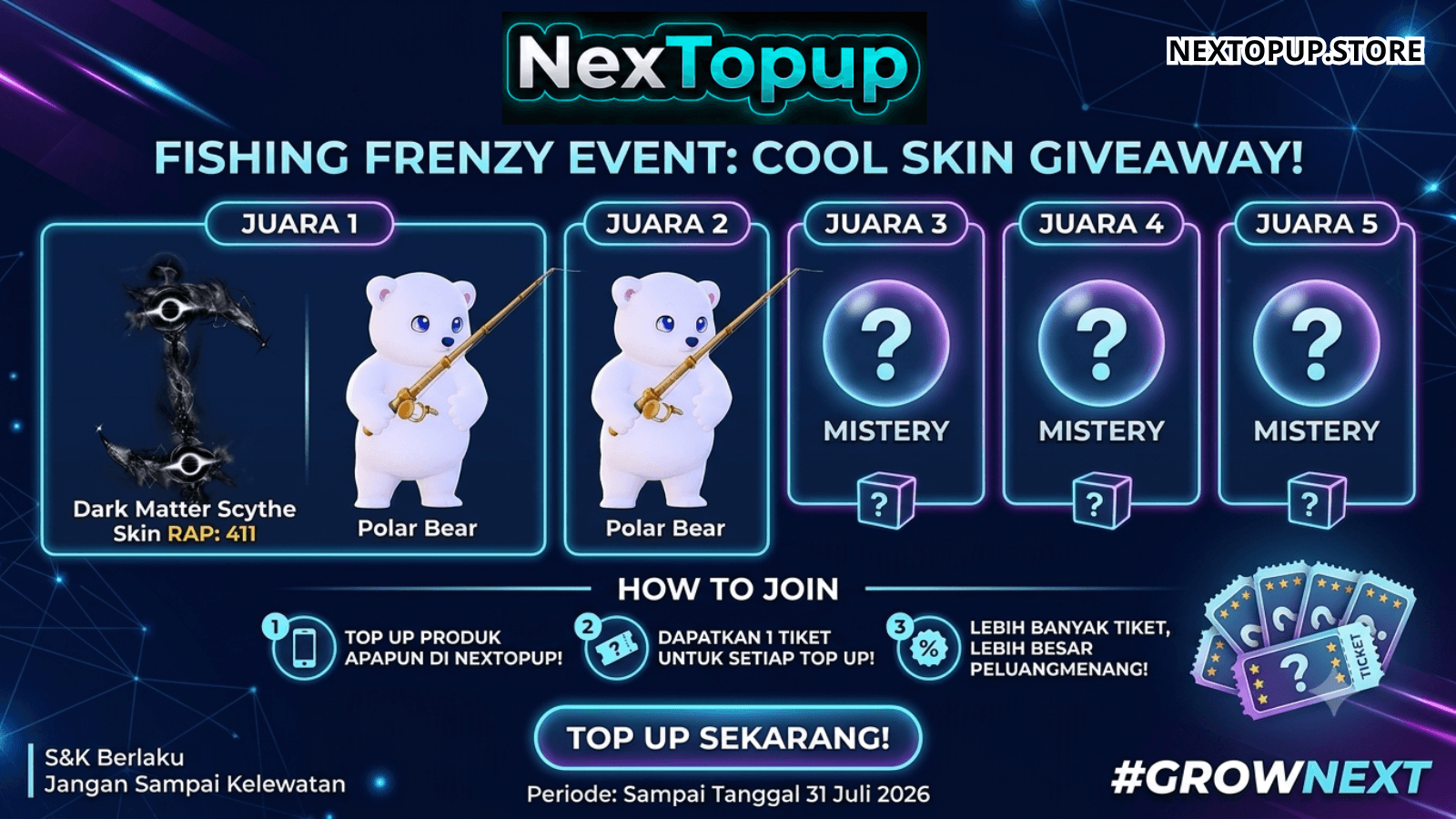Fishing Frenzy Event: Cool Skin Giveaway!